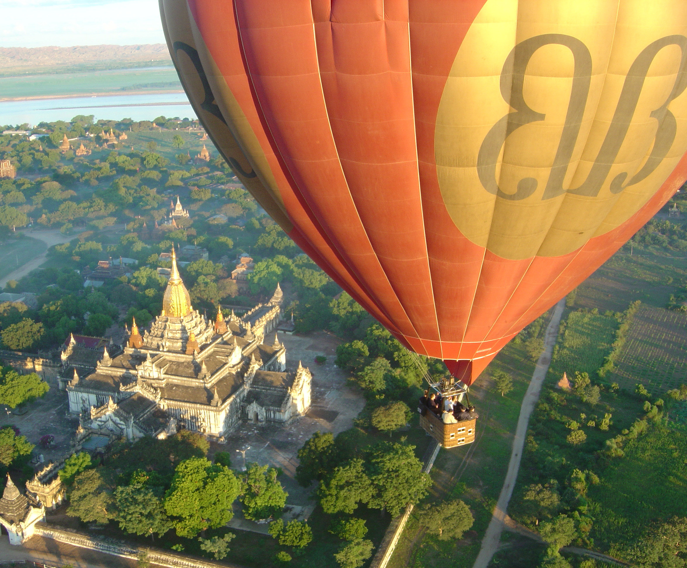 Hot Air Balloon over Bagan