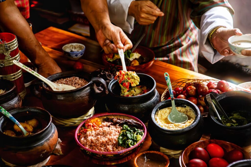 bhutan food - amala destinations