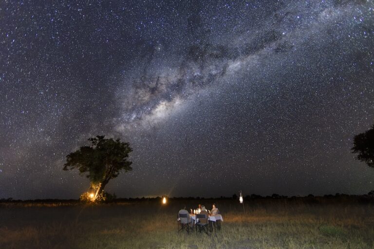 BEAGLE EXPEDITIONS - Kweene Camp - Mess Tent - Dining under the stars - Amala Destinations